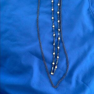 Elegant Silver Beaded Necklace